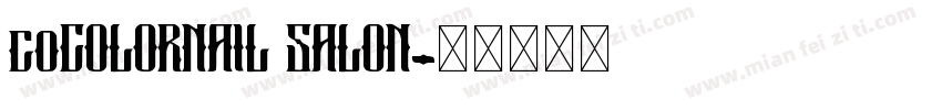 coCOLORNAIL SALON字体转换